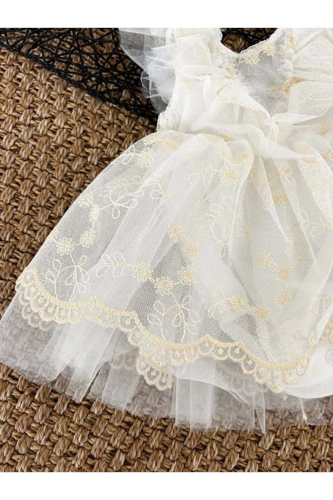 Dream Kız Bebek Romper - EKRU