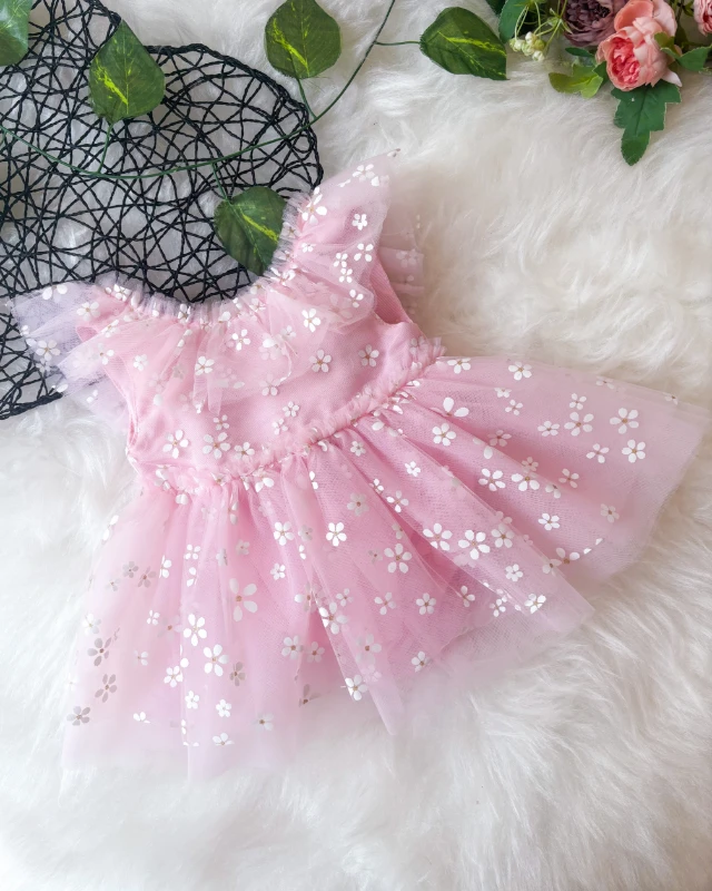 Dora Papatya Kız Bebek Romper (OUTLET) - PEMBE