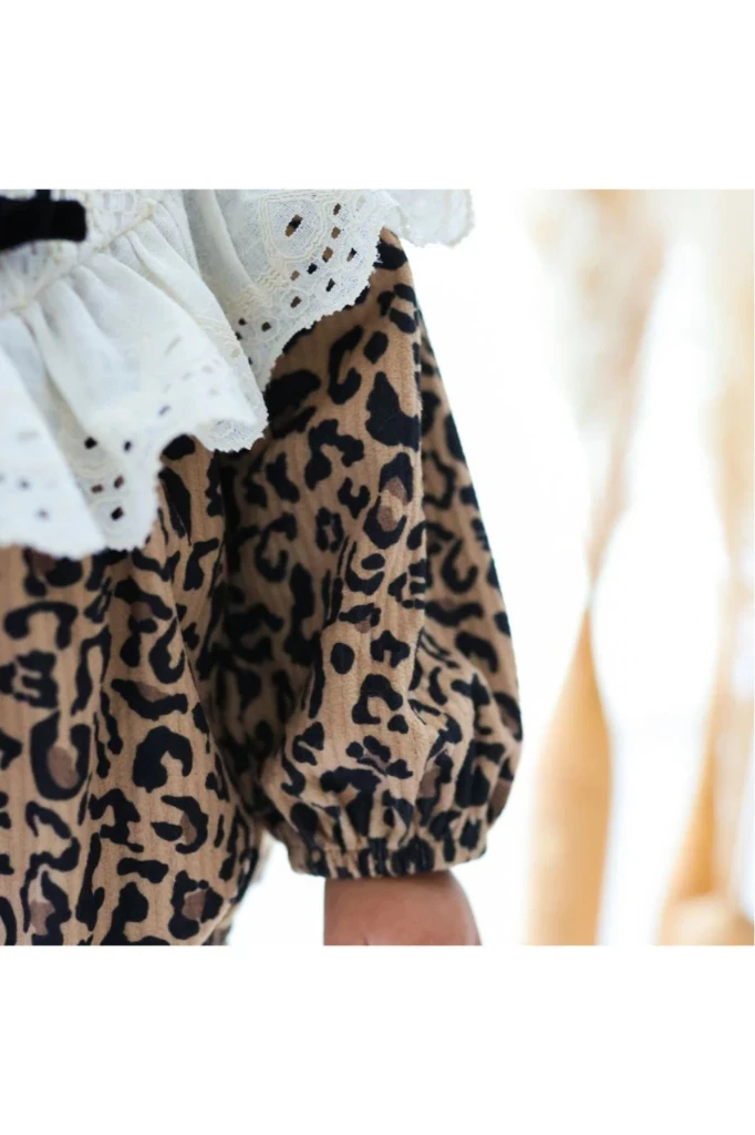 Stella Kız Bebek Romper - KAHVERENGİ