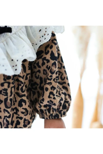 Stella Kız Bebek Romper - KAHVERENGİ