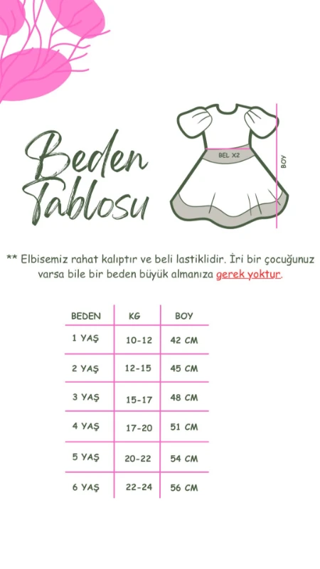 Mabel Kabarık Tütü Kız Çocuk Elbisesi  - SOMON